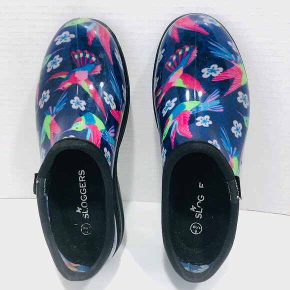 Sloggers Womens Clogs Mules Shoes 9 Hummingbird Waterproof Gardening Outdoors - Picture 2 of 10